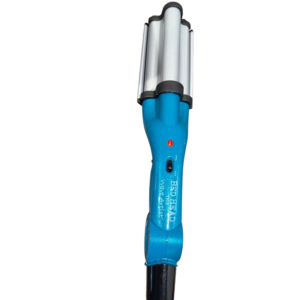 Bed Head TIGI Wave Artist Deep Waver BH305 Teal Blue Ceramic Hair Curler Crimper